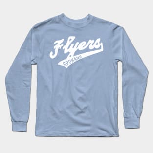 Defunct Spokane Flyers Hockey 1948 Long Sleeve T-Shirt